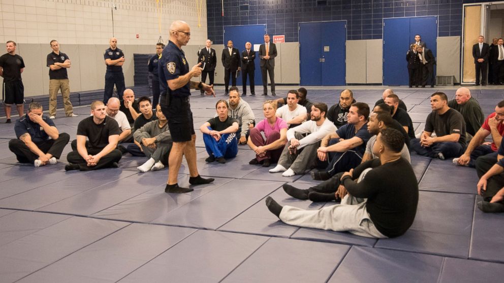 NYPD Cops being re-trained - Photo by Richard Harbus